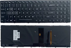 Keyboard New Clevo PA70HP6 PA70HP6-G PA70HS-G PA71HP6 PA71HS PA71HS-G US Backlit - Picture 1 of 3