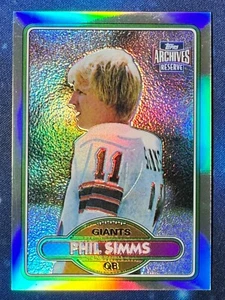 Phil Simms 2001 Topps Archives Reserve Reprint #64 Refractor Giants - Bild 1 von 2