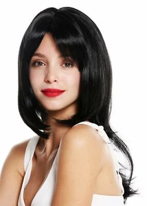 Parrucca WIG ME UP donna medio gradini liscia pizzi curvi nera - Foto 1 di 4