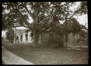 VINTAGE Magic Lantern Slide WALSINGHAM FRIARY GENERAL VIEW C1941 PHOTO NORFOLK - Bild 1 von 2