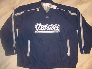 NEW ENGLAND PATRIOTS Atletica CALCIO Giacca RICAMATA riscaldante... XXL 2XL - Foto 1 di 8