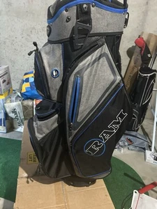 Ram Golf Tour Cart Bag with 14 Way Dividers Top - Picture 1 of 5