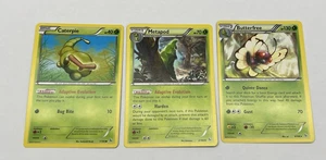 Caterpie Metapod Butterfree XY Flashfire 1/106 2/106 3/106 Pokemon Reg NM SET - Picture 1 of 2