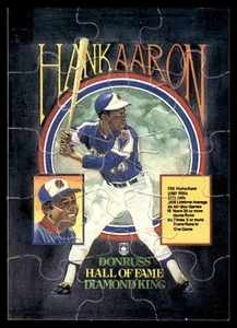 1986 Donruss Highlights Puzzle Hank Aaron Atlanta Braves #NNO - Picture 1 of 2