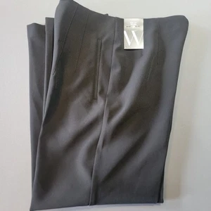 Worthington High-Rise Slim Leg schwarz Gr. 2 Plissee vorne neu mit Etikett - Bild 1 von 10