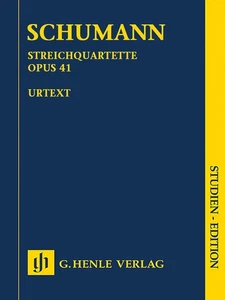 Study Score for Schumann String Quartets Op 41 Classical Music Henle Urtext Book - Picture 1 of 1
