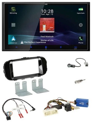 JVC USB Bluetooth 2DIN DAB Lenkrad Autoradio für Kia Soul 2016-2019 piano - Bild 1 von 4
