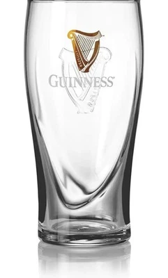 Guinness Embossed Gravity Pint Glasses 470ml New - image 1 of 4
