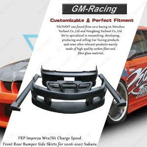 FRP Impreza Wrx/Sti Charge Speed Front Rear Bumper Side Skirts for 06-07 Subaru - Picture 1 of 10