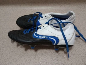 Sondico Flair Sg Leder Fußballschuhe Schuhe Größe 6,5 UK - Bild 1 von 9