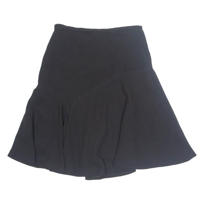 ZARA Womens Flare Skirt Black Knee Length UK 10 - Image 1 of 4