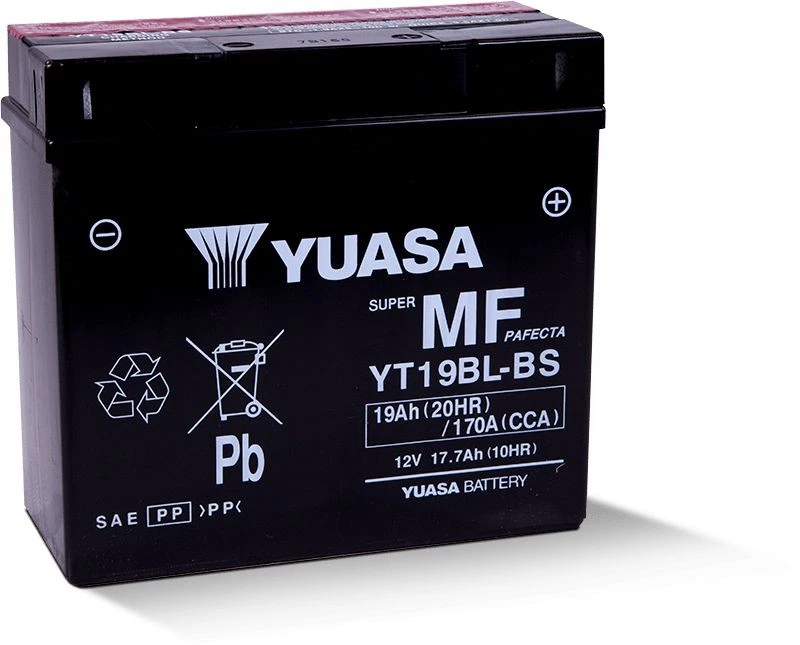 Yuasa Maintenance Free YT19BLBS 12 Volt Battery For BMW K75RT 1992-1996 - Image 1 of 3