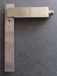 Brown & Sharpe #555 Toolmaker Adjustable Square - 4" Rule - USA - Picture 1 of 9