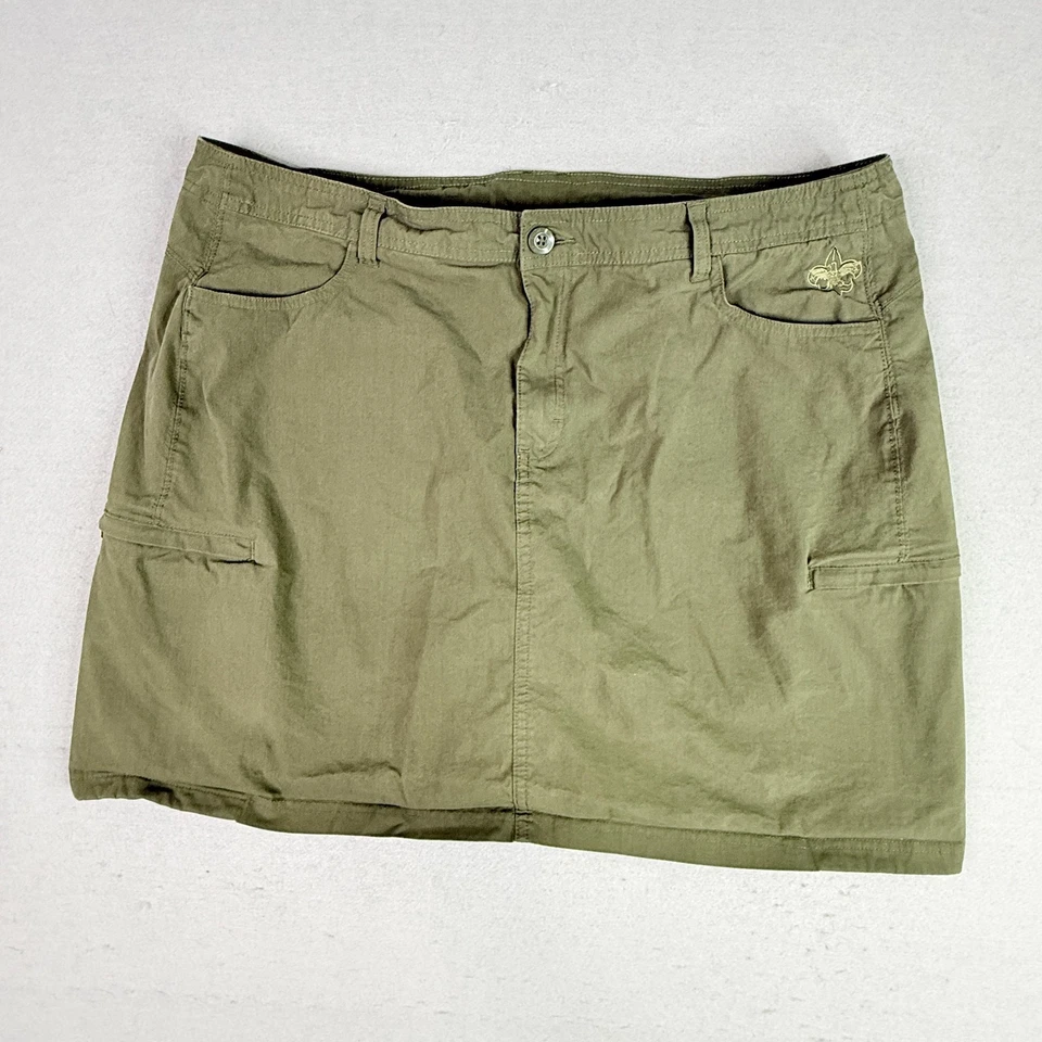 Scouting America BSA Mujer Uniforme Skort Talla 20W Verde Oliva Falda Scout Foto 1 de 4