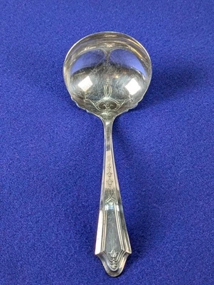 Talheres comunitários "duquesa" molho/concha de molho Oneida Tudor placa de prata 1923 - Imagem 1 de 4