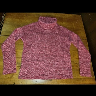 Suéter Pullover Columbia Cuello Tortuga Para Mujer Pequeño Rojo/Blanco Foto 1 de 4