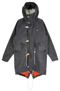 Abrigo chaqueta parka de lona con capucha Lacoste para hombre talla 48-S - Imagen 1 de 11