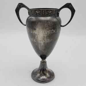 1927 KSAC Baby Chick Show Minorca Chicken Essex Silver-Plated Loving Cup Trophy - Picture 1 of 18
