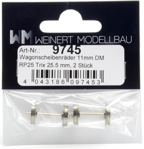 Weinert • 9745 • Radsatz • Trix •  RP 25 Code 110 Ø 11,0 / - 25,5 - - Bild 1 von 1
