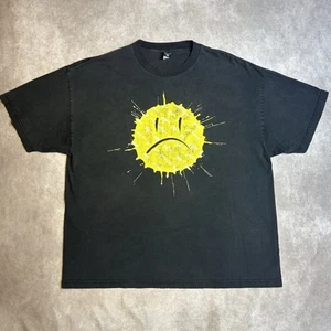 Rogue Status Rob Dyrdek “Unhappy Face” T Shirt White Black Fade Mens Size 2XL - Picture 1 of 5