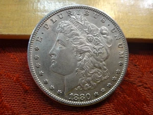 1880-S United States Morgan Silver Dollar $1 (Lg Mintmark) Lot 10-2 - No Reserve - Picture 1 of 3