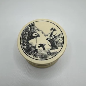 Porta anelli Little Puffin Trinket Box - portagioie in ceramica, stile vintage - Foto 1 di 3