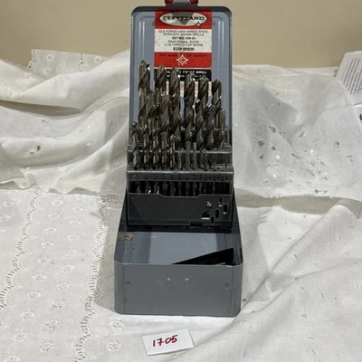 Juego de brocas Cleveland HSS 429-54 1/16–1/2 x 64ths CLE-FORGE EE. UU. Foto 1 de 4