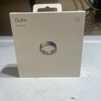 Oura Ring Gen 4 Size 13 -Brushed Silver - New Open Box Model OA12 Genuine - Image 1 of 4