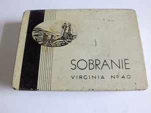 Vintage Sobranie Virginia 40 Zigarettendose 25 Zigarettengröße - Bild 1 von 6