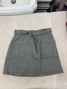 JACK WILLS herringbone skirt black / white size 8 FAST FREE DELIVERY - Picture 1 of 8