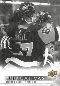 2022-23 Upper Deck UD Lona Blanco y Negro #C330 Rickard Rakell - Imagen 1 de 2