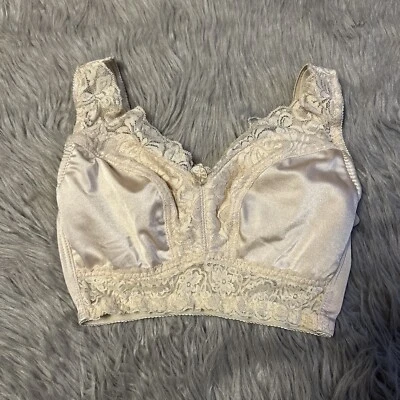 Rhonda Shear Wireless Bralette Womens Size Small Beige Wirefree Lightweight Bra - Image 1 of 4
