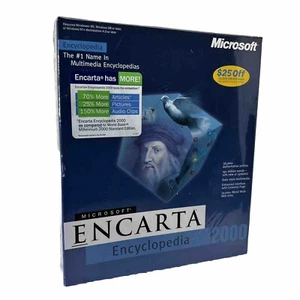 Microsoft ENCARTA Multimedia Encyclopedia 2000 Software Windows 95/98 New Sealed - Picture 1 of 5