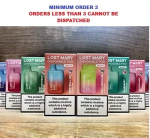 LOST MARY BM600 VAPE | 2ml 20mg, Elf, Lost Mary BM600 550mAh - FAST DISPATCH - Picture 1 of 27