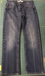 Levis 505 Straight Jungen Größe 16 Reg 28 x 28 Medium Wash Red Tab Jeans - Bild 1 von 12