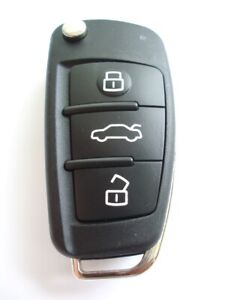 RFC 3 button flip key case for Audi A3 8P 2005 - 2013 remote fob