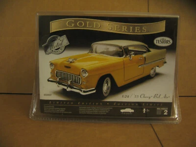 TESTORS 1955 CHEVROLET BELAIR IN YELLOW AND WHITE FREE SHIPPIHG - Image 1 of 3