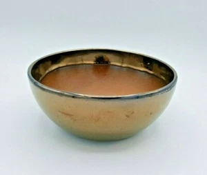 Vintage 8" Low Bowl Glazed Made in Mexico Simple Rustic Clay Bowl - Picture 1 of 11