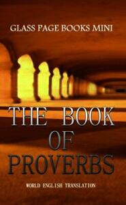 Le livre des Proverbes : livres de page en verre mini par livres de page en verre