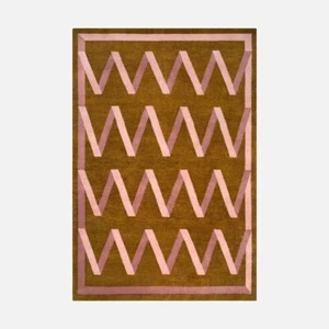 Hand Tufted Modern Folding Ribbon Rug 100%Wool Rug For Bedroom, Living Room - Picture 1 of 6