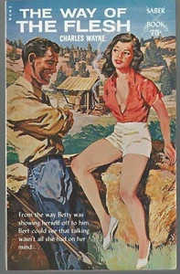 Saber Book SA-25The Way Of the Flesh by Charles Wayne Vintage Sleaze Paperback - Picture 1 of 2