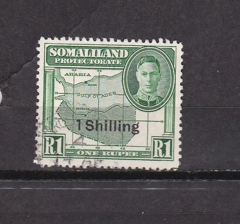 SOMALILAND PROTECTORATE 123 Map & King George VI Cover