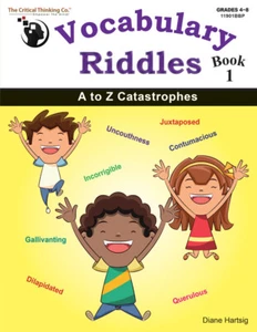 Vocabulary Riddles Book 1 Workbook - A to Z Catastrophes for Grades 4-8 - Picture 1 of 3