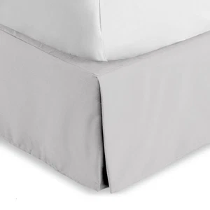 Bare Home Double Brushed Bed Skirt: Pleated, Easy Fit, 15" Deep - Picture 1 of 84