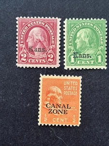56360 estampillas de Estados Unidos 3 latas embalaje original. Canal Zone M1H/2NHOG Bonito SP* - Imagen 1 de 2