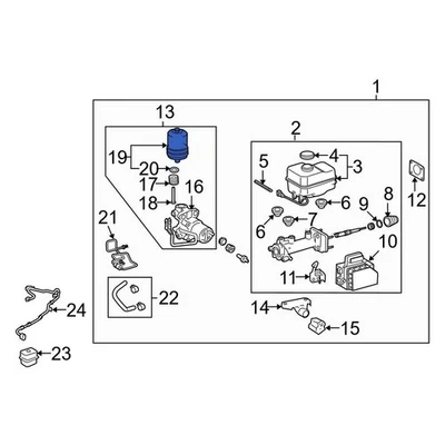 For Toyota 4Runner 2004-2024 Toyota 4795060020 ABS Accumulator - Image 1 of 4
