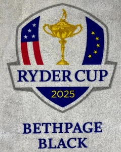 2025 Ryder Cup Bethpage Black Golf Towel Carabiner 16x25 Skyline Edge Design ⛳️ - Picture 1 of 4
