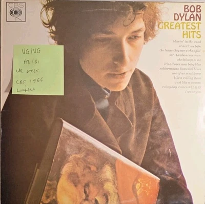 Bob Dylan Greatest Hits Vinyl Record VG/VG CBS 62847 1966 - Image 1 of 2