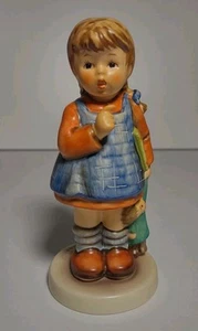 TMK7 1990 5¼" 486 "I Wonder" Exclusive Edition Hummel Club Goebel Figurine Girl - Picture 1 of 10