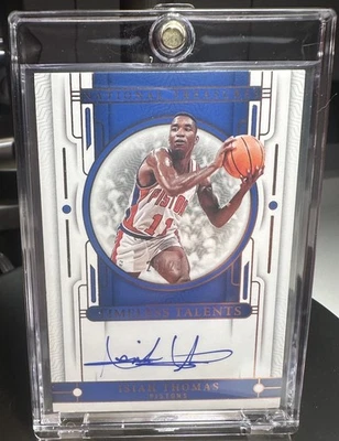 Pistones ISIAH THOMAS 2023-24/25 AUTO PANINI TESOROS NACIONALES TALENTOS ATEMPORALES Foto 1 de 2